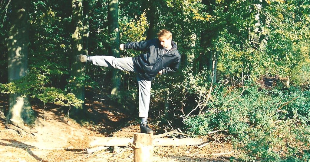 I was told: "You can ask questions when you are a black belt!", but I didn't agree.
(This picture was taken in the mids of the 90's a short time after I was thrown out of my Karate class because of asking a question.)